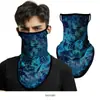 Máscara facial de triángulo colgante para oreja con patrón Mang de camuflaje de Spider-Man, bufanda de verano para protección solar de calavera de motocicleta al aire libre