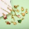 Adornos Navideños de Dibujos Animados Transfronterizos Accesorios Creativos Lindos Colgantes DIY Accesorios para Árbol de Navidad Sin Collar
