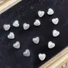 Aretes de Perlas Transparentes con Moño, Corazón, Amor, Alienígena Estilo Coreano Elegantes de Tamaño Pequeño Accesorios para el Cabello