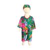 Suministro directo de fábrica mameluco de estilo nacional chino para niños pijama de entrepierna noreste flor grande ajustado festivo ropa de verano para hombre