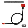 Manguera de extensión para bomba de bicicleta, tubo de aire engrosado con aguja de inflado, anticongelante, tipo manguera antigua, inflador, manguera de goma, manguera suave