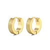 Moda Transfronteriza aretes de acero inoxidable de línea media con prensado de arena aretes de alta calidad aretes de acero de titanio para hombres y mujeres aretes aretes esmerilados