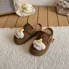 Medias Pantuflas Suaves de Suela Blanda para Niñas, Estilo Casual para Exteriores, Nuevos Modelos Primavera y Otoño 2026, Puntera Cerrada, Slip-On, Zapatos Perezosos para Niños, Zapatos Birkenstock