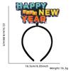 Diadema de Año Nuevo Accesorios para Fotos Decoraciones para Fiesta Temática de Navidad y Año Nuevo Diadema de Feliz Año Nuevo