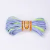 Hilo de Algodón Hilado en Anillo de Color Degradado de 3 mm, Accesorios para Cuentas, Cuerda para Tejer DIY Hecha a Mano, Cuerda de Nudo Chino, Venta al por Mayor del Fabricante