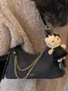 Moda Primavera 2026 Bolso de Cadena Bolso Cruzado para Mujer Bolso Retro de Axila Bolso Sencillo Casual Elegante de un Solo Hombro