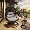 Silla hamaca colgante de exterior, columpio para el hogar, silla colgante nido de pájaro, silla de ratán, mecedora doble de jardín, hamaca interior, silla perezosa de balcón
