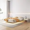 Accesorios para Cama de Acero con Marco de Suspensión Sin Mesita de Noche Minimalista Tatami Casa de Huéspedes Dormitorio Principal Cama de Doble Suspensión Sin Patas