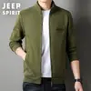 Venta Directa Otoño e Invierno 2023 Nuevo Estilo Chaqueta Casual Holgada para Hombre con Forro Polar, Engrosada para Calidez, Sudadera con Cremallera y Cuello Alto