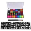 Bestseller transfronteiriço: Tinta facial aquarela de 42 cores, tinta a óleo para maquiagem de palco mais vendida na Amazon