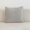 Funda de Almohada para Respaldo de Sofá Estilo Nórdico Hogar Almohada de Color Sólido Simple Moderna Sala de Estar Ribete de Pana de Gama Alta