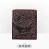 Billetera para Hombre Personalizada Vintage Hecha a Mano en Relieve de Cuero Genuino Larga de Cocodrilo Capa Superior Piel de Vaca Multitarjeta Monedero Estuche