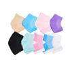 Calcetines de gel hidratante para talón, de nailon, con media punta abierta y aberturas de color, para bailar, con nuevas explosiones transfronterizas.