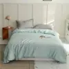 Funda de almohada de color liso Tencel LF Lenzing de 100 unidades, sábana bajera individual, sábana encimera, funda nórdica de Lyocell sedosa fresca para verano