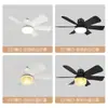 Lámpara de ventilador de montaje con tornillos más vendida transfronteriza con control remoto, atenuación continua, 3 velocidades de viento y aspas cuadradas - un ventilador y luz 2 en 1