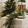 Decoração de Natal Americana da Amazon Transfronteiriça Agulhas de Pinheiro de Borracha Macia Rattan Artificial