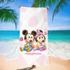 Toalha de Praia do Ursinho Pooh em Desenho Animado, Toalha de Banho em Desenho Animado de Secagem Rápida e Absorvente de Água para Natação na Praia, Bonita e Personalizada para Banho