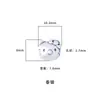 Pulsera Cadena Colgante 999 Plata Pura Artesanía Dura 3D Agujero Grande Hello Kitty Cuentas Espaciadoras Colgantes Cuentas Sueltas Accesorios Hechos a Mano para DIY Accesorios