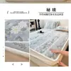 Lençol de Cama Ajustável de Veludo Leite com Padrão Esculpido, Capa de Cama com Cobertura Total de 360 Graus Meticulosamente Projetada, Antiestático, Grau Materno e Infantil, Macio e Quente