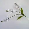 Manojo de Flores de Lavanda Simuladas Flor Falsa Estilo Pastoral Decoración para el Hogar Interior Varilla de Plástico Manojo de Salvia Flor Simulada