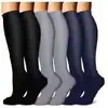 Calcetines de compresión transfronterizos para mujer, calcetines largos deportivos, calcetines para la pierna de fitness, calcetines de compresión para pantorrilla estilo europeo y americano, productos transfronterizos de venta caliente