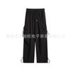 Vendas Diretas do Fabricante Transfronteiriças Calça Cargo Estilo Americano para Mulheres Nova Coleção Primavera Cintura Alta Emagrecedora Cor Sólida Casual Calça Longa