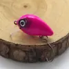 Micro Mini pequeño gordo material PVC 2.9cm/1.6g pequeño sumergible señuelo duro de carretera anillo de cuentas incorporado