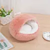 Cama para Gato Fechada Semi-Fechada Quente de Inverno Cama para Gato Pet Canil Semi-Fechado para Cachorro Cama para Cachorro Ninho Fechado para Gato##