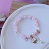 Yiwu Atacado de Pulseira de Pérola Cerâmica de Pequenos Produtos Joia de Mão com Contas de Cristal Pulseira para Casal Estudantes Crianças Joia Feminina