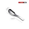 Cuchara Redonda de Acero Inoxidable 304 Chinoiserie Cuchara de Sopa para el Hogar Cuchara para Niños Una Persona Una Cuchara Cuchara Elegante Comida para Bebés