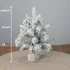 Árbol de Navidad Transfronterizo 30/45/60/90cm Nieve Artificial Árbol Pequeño Adornos de Escritorio Decoraciones Navideñas