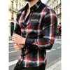 Nova Camisa Masculina de Manga Longa com Estampa 3D Outono 2026 Primavera e Outono SHEIN AliExpress Moda Transfronteiriça Tendência Top