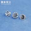 Accesorios de plata s925 Intime, soporte para flores, tapa de flor, junta espaciadora, soporte para cuentas en forma de corazón, cuentas espaciadoras, cuentas de Buda DIY, pulsera, accesorios de hilo