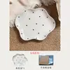 Belleza atemporal - Set de platos de cena de cerámica pintados a mano con lunares de alta estética para uso doméstico, exquisito para platos de desayuno, ensalada de verduras y postre