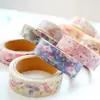Rasgar à mão e papel pequena fresca cor fofa renda fita para diário manual decoração diy álbum de fotos adesivo para diário manual japonês