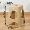 Taburete de plástico, banco engrosado, taburete para mesa de comedor del hogar, taburete cuadrado simple, taburete alto económico, taburete bajo para adultos, venta al por mayor