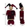 Boneco Coringa de Poker Preto Vermelho Adorável Fantasioso Decoração para Casa para Sala de Estar, Quarto e Sala de Jogos Acentos SY#SH5748