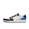 Zapatos de hombre AJ Putian transfronterizos, AJ1 Guerrero Negro inverso, zapatillas de baloncesto co-branded Rayo Hiroshi Fujiwara, zapatillas de caña baja, Jordan 1 para mujer