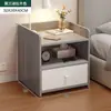 Mesita de noche moderna y sencilla, pequeño mueble de dormitorio para el hogar, mueble de almacenamiento para viviendas de alquiler, estante de mesita de noche