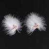 Nuevo Super Fairy - Tocado de plumas blancas, horquilla para el pelo de celebridades de Internet, vestido de novia, fotografía diaria, viaje, accesorios distintivos para el cabello con plumas dulces