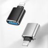Adaptador USB de disco U para teléfono móvil, lector de tarjetas OTG, cabezal de conversión USB a Lightning para teléfono móvil Apple