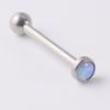 Clavo de titanio G23 nuevo transfronterizo con lengua de flash 4 mm diente interno mini Aobao aro para la lengua 14g perforación decoración de lengua de rosca interna
