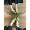 3cm Elegantes Meias-Pantufas Baotou para Usar por Fora Sapatos Femininos 2025 Novas Sandálias de Salto Agulha com Bico Fino de Verão