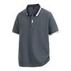 Camisa Polo de Verano de Algodón de Xinjiang para Hombre, Holgada, Delgada, Transpirable, de Media Manga, Top Casual, Camiseta de Manga Corta, Camisa Paul