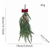 Decoraciones Navideñas Colgantes para Puerta Transfronterizas, Adornos de Moño para Manijas de Puerta, Ramilletes de Flores de Escoba, Ramas de Pino, Pequeñas Decoraciones Navideñas Colgantes al por Mayor