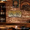 Arte metálico estilo vintage para exportación, con diseños digitales, apto para decoración de pared de garaje, 15x30 cm, arte de pared de hierro forjado, hojalata