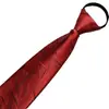 Fabricante Hombres Negros Casual Rayas Azules Corbata de Negocios Corbata Perezosa 8cm Corbata sin Corbata al por Mayor Cremallera