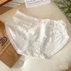 Calcinhas Antibacterianas de Algodão Puro com Reforço de 10A para Mulheres, Estilo Coreano Amigo da Pele, Estampa Floral, Confortáveis, Respiráveis, Cintura Média, que Moldam o Quadril, para Estudantes