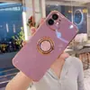 Capa de Celular Preta e Maçã Verde 17Air Roxo Rosa com Anel Magnético Galvanizado Adequada para iPhone 18 Pro Max