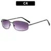 Gafas de Sol Metálicas Modernas Retro Americanas Transfronterizas Estilo Europeo y Americano Millennial Chica Popular Gafas Douyin Gafas de Sol Protección Solar